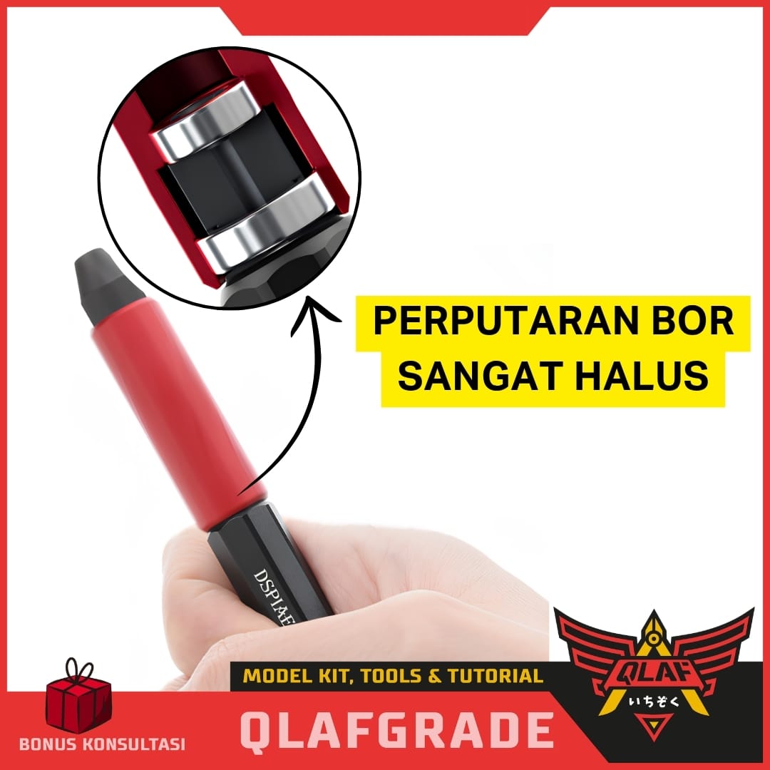 Dspiae Bor Tangan Mobius Hand Drill (AT-MHD) UNIVERSAL 3mm 3.175mm - Gambar 2