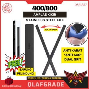 Dspiae Amplas Kikir 400/800 (AT-FX01) Stainless Steel File Anti Karat