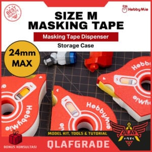 Masking Tape Dispenser M | Storage Case 3D Hobby mio - Kotak tempat penyimpanan isolasi kertas