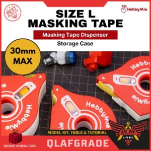 Masking Tape Dispenser L | Storage Case 3D Hobby mio - Kotak tempat penyimpanan isolasi kertas