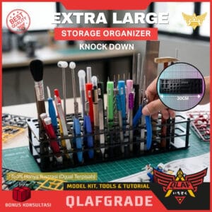 Rak Alat Gunpla Tool Rack BLACK / Storage Organizer - workbench display simpan nipper pen cutter alat model kit