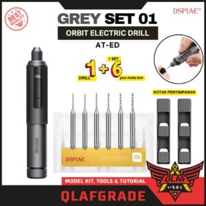 Dspiae Orbit Electric Drill GREY Set 01 (AT-ED) - multifungsi bor obeng elektrik manual
